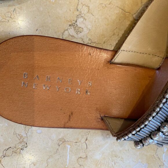 Barney’s NY metallic thong sandal - Picture 2 of 8